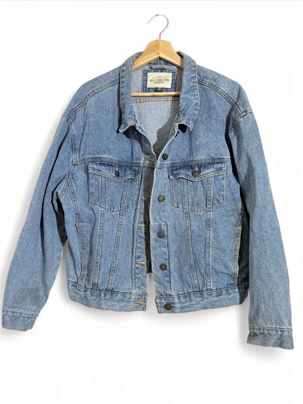 Ashley Vintage Charm Denim Jean Jacket Blue XL Like New